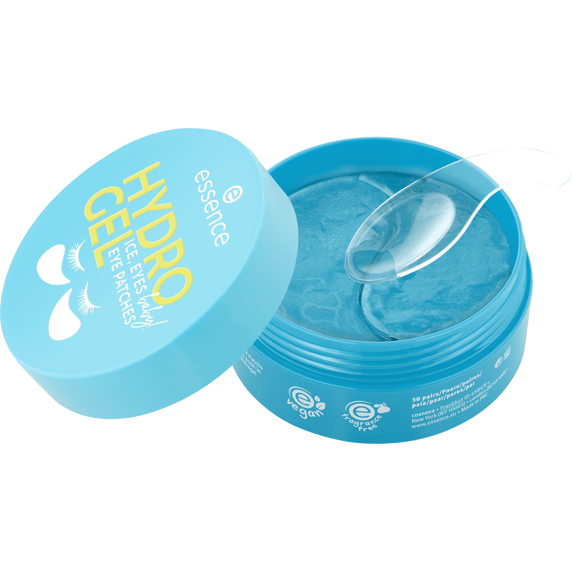 essence Patch occhi HYDRO GEL ICE, EYES, baby! 30 coppie, idratante, rinfrescante, brillante (30pair)