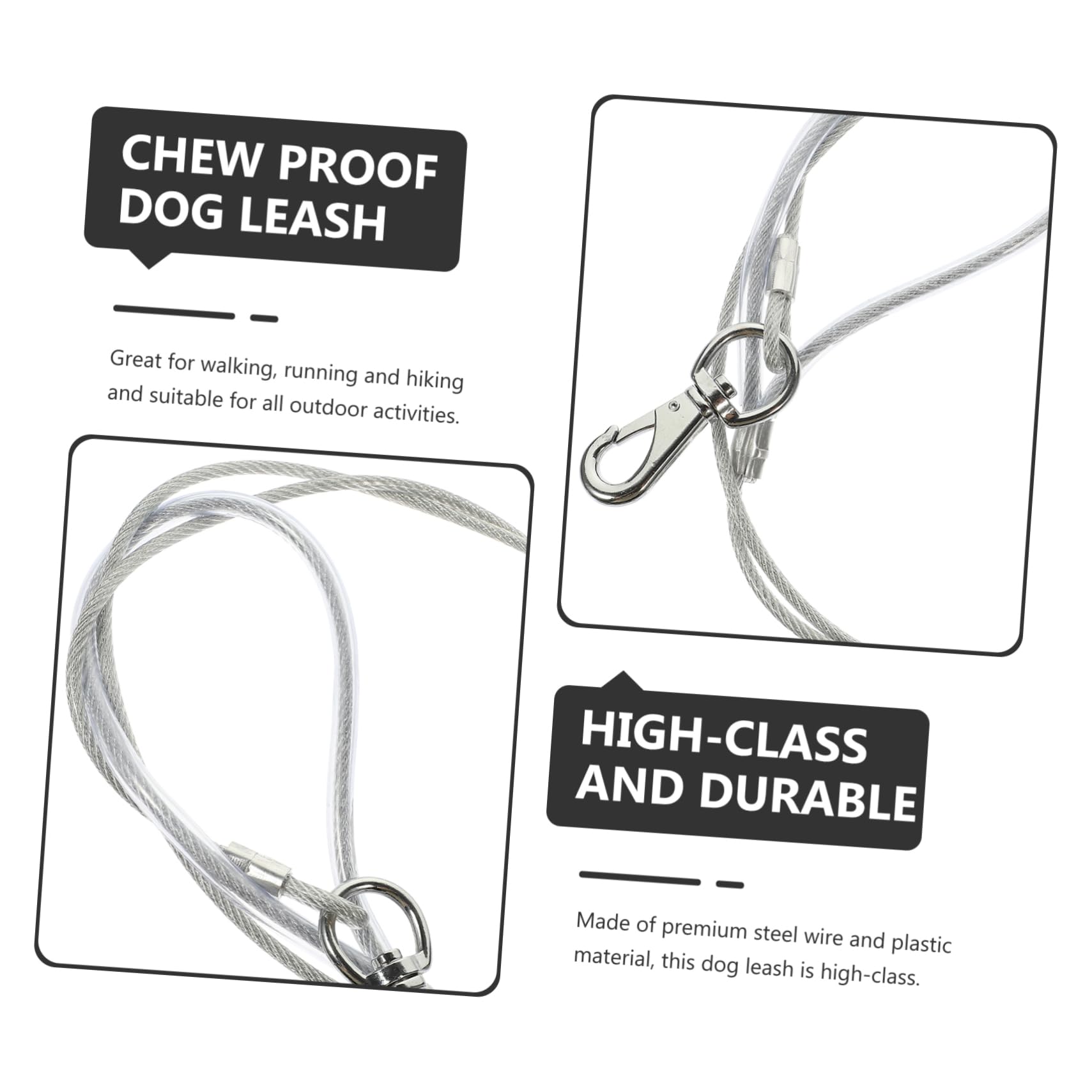 SUPVOX 4 Pezzi Guinzaglio Per Cani Lunghezza Cucciolo Corda Di Trazione Filo Da Masticare Catena Per Cani Forniture Per