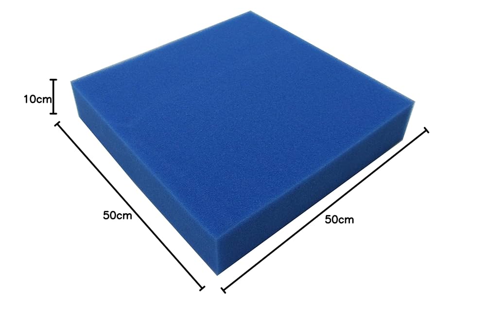 JBL Blue Filter Sponge Sheet Coarse 50x50x2.5cm | Fast Delivery Abyss