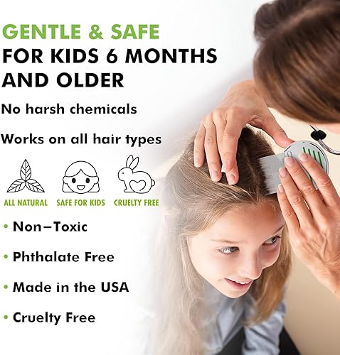 Miniatura 5 de Head Hunters Wipeout Pro Head - Kit de tratamiento para piojos  Incluye peine de liendres y champú que mata huevos y piojos, para niños y adultos