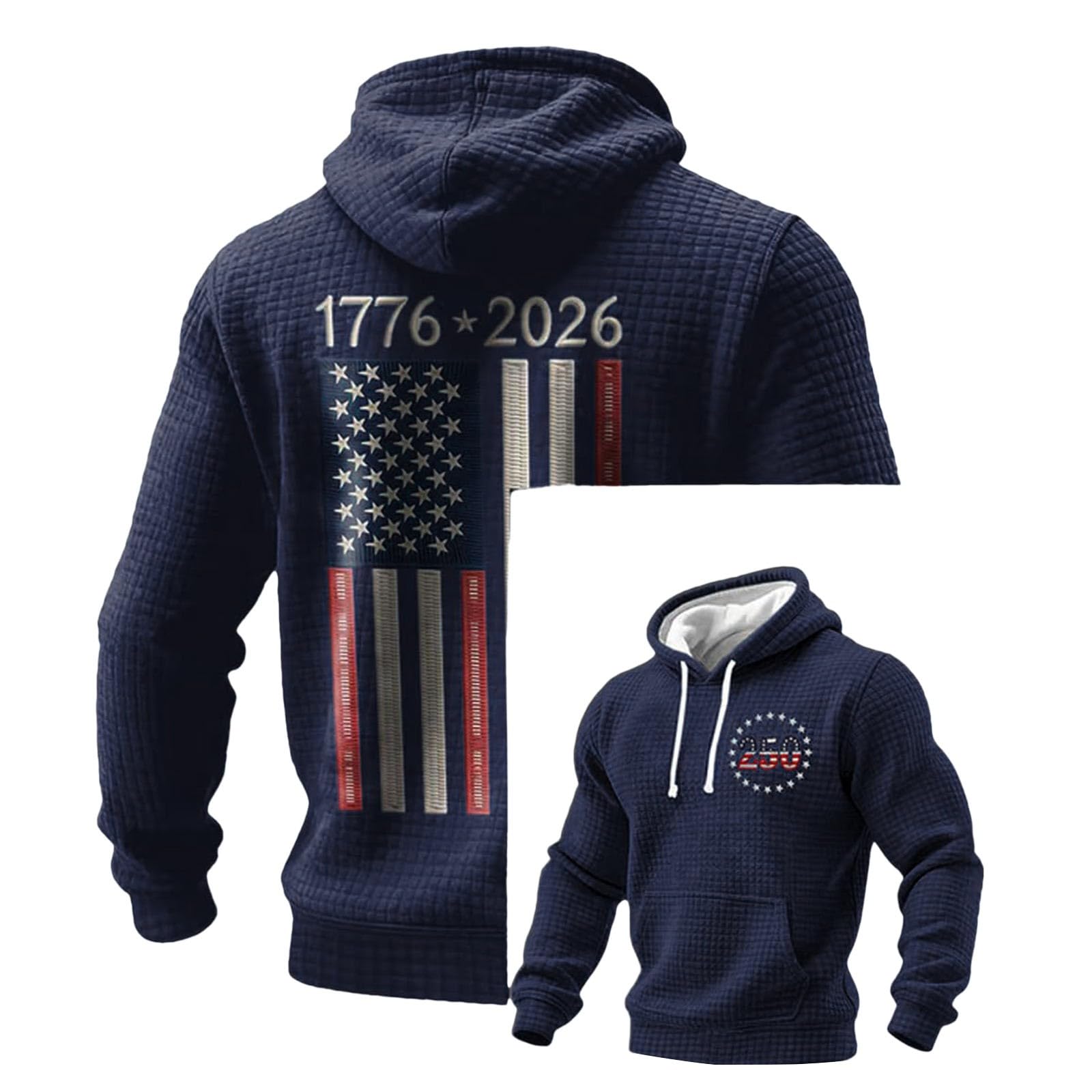 Sudadera con capucha patriótica solucion para el frío extremo 3