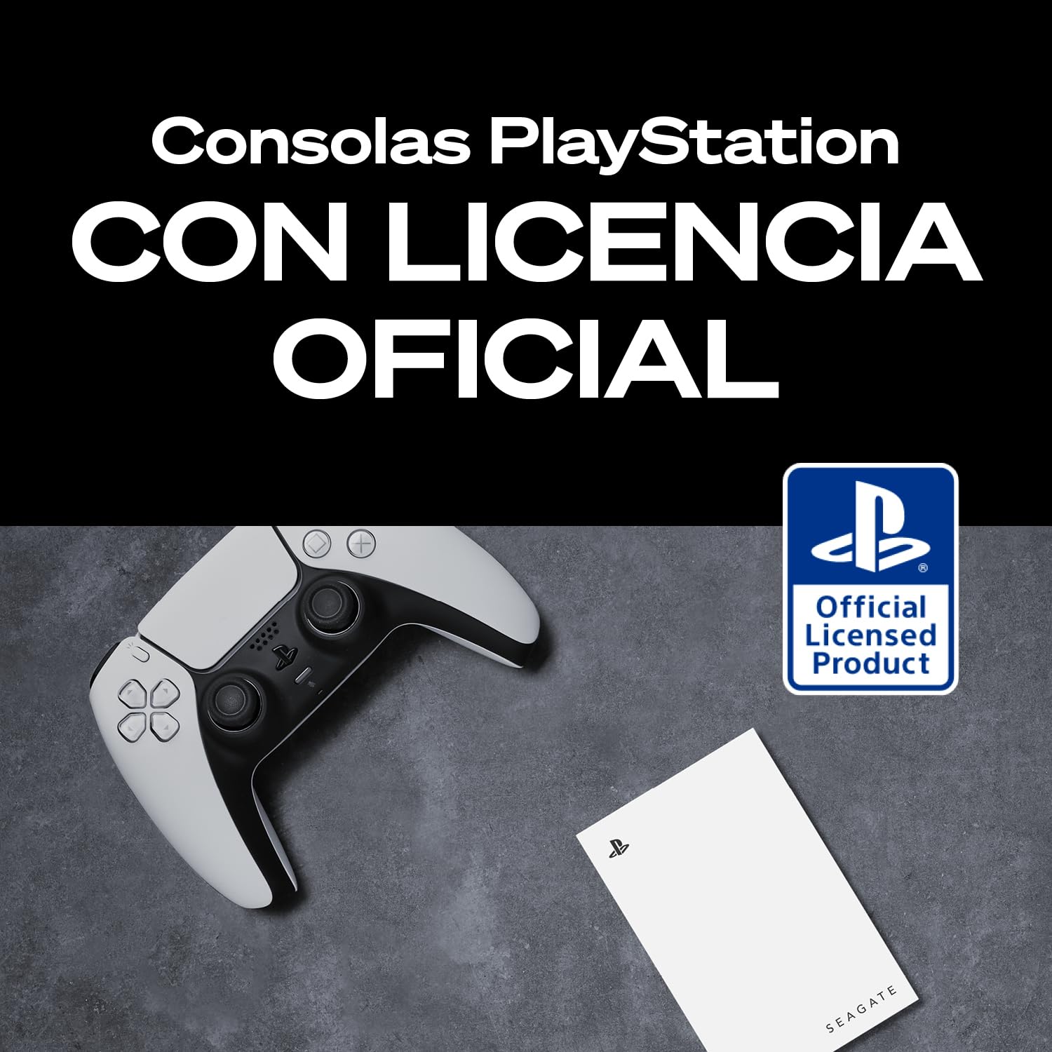 Seagate Game Drive PS4/PS5 2TB, disco duro externo portátil, 2,5", USB 3.0, blanco, LED azul, Plug and Play (STLV2000202)