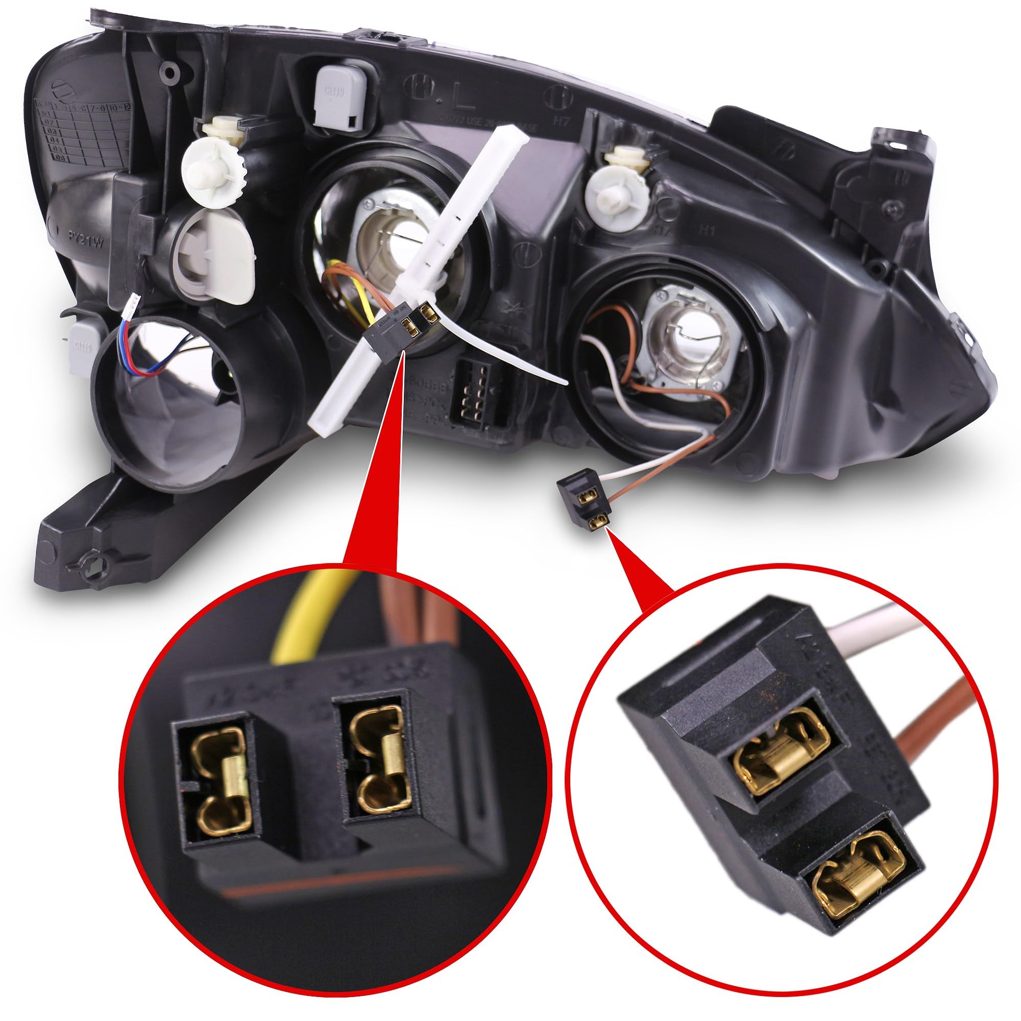 dapa 206066252 Faro Izquierdo | Compatible con: Opel Combo Kasten/Grand Sedan, Combo Tour, Corsa C, Corsa C Kasten/Hatchback