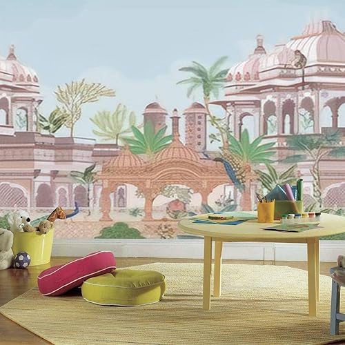 Miniatura 3 de VGHUYEVOGERE Murales modernos de papel tapiz 3D indio complejo indio para jardín, mono, despegar y pegar, adhesivos de pared de PVC autoadhesivos