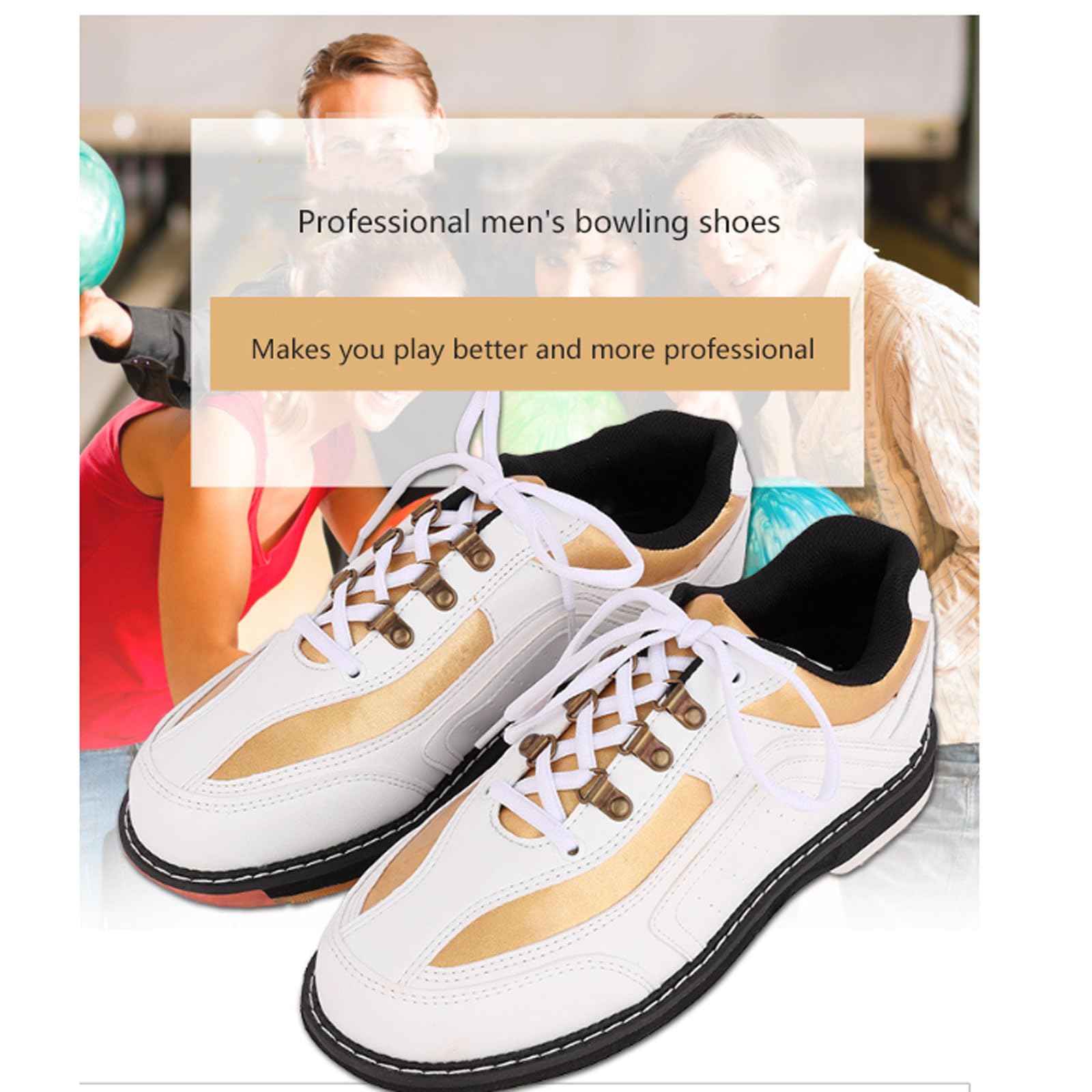 Scarpe da Bowling Uomo,Scarpe da Bowling Donna,Scarpe da Bowling per Adulti,Lightweight Bowling Athletic Sneakers,Scarpe da Passeggio Casual in Pelle,Scarpe Sportive Moderne per Uomini Donne