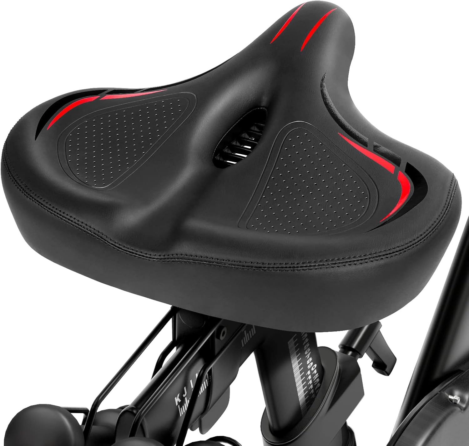 Oversized Bike Seat for Peloton Bike & Bike Plus, Comfort Exercise or Road and Electric Bike Seat Cushion Extra Wide, Bike Saddle Replacement for Women & Men