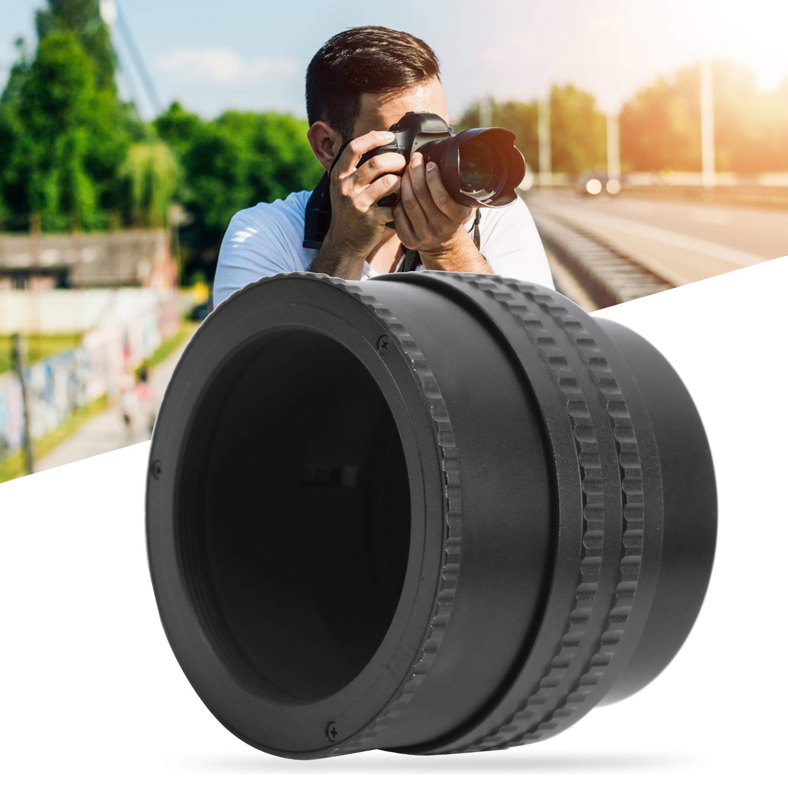 Kamera Fokussier Helicoid AdapterM52 auf M42 Einstellbarer Fokussierungs Helikoid Adapter 25-55mm Längenverstellbarer Fokussier Helicoid Ring Makro-Verlängerungsrohr für Makrofotografie