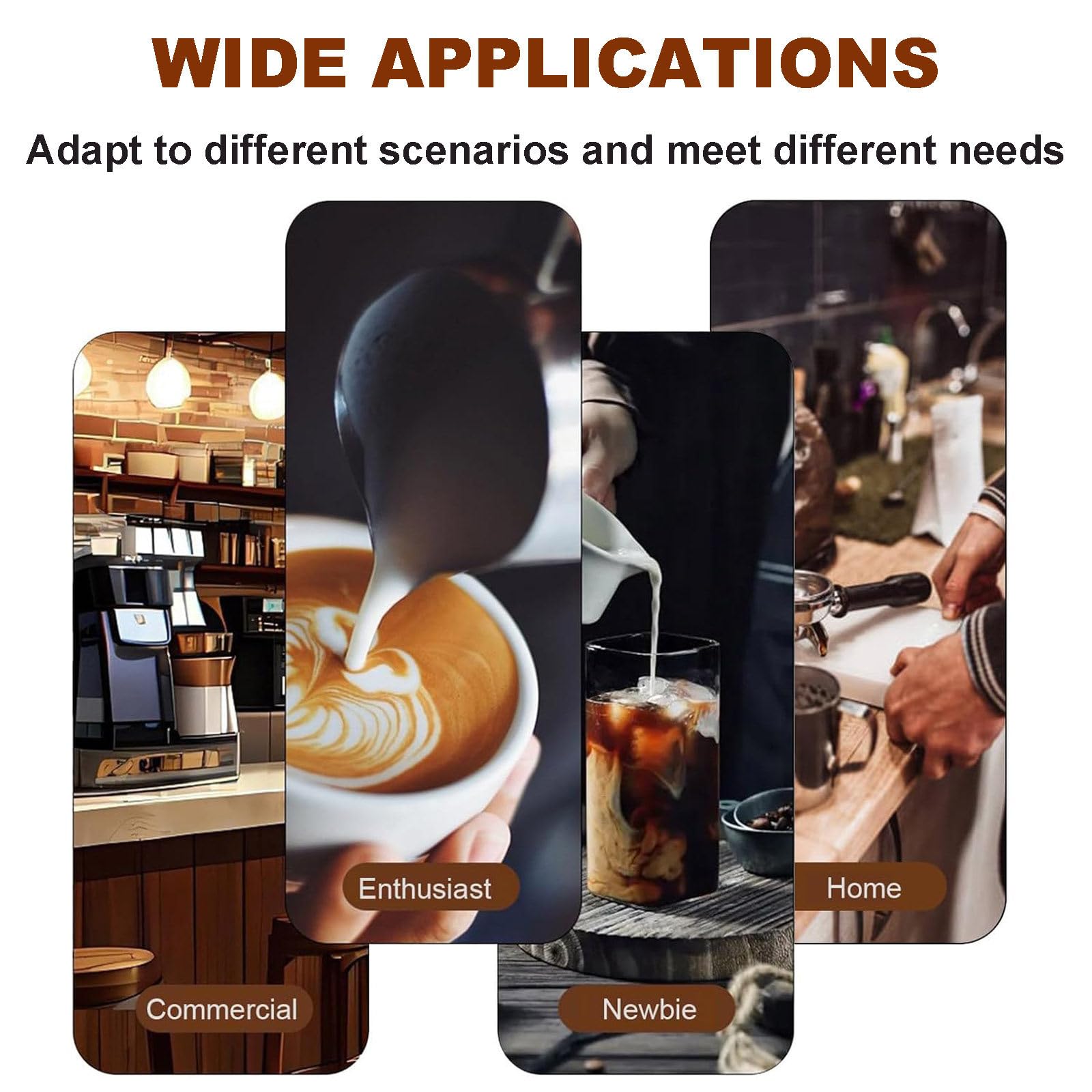 Prensador Automático de Café, Prensador Eléctrico Profesional de 58 mm, Prensador de Espresso para Baristas, Prensadores Automáticos Profesionales para Espresso. Black-Threaded
