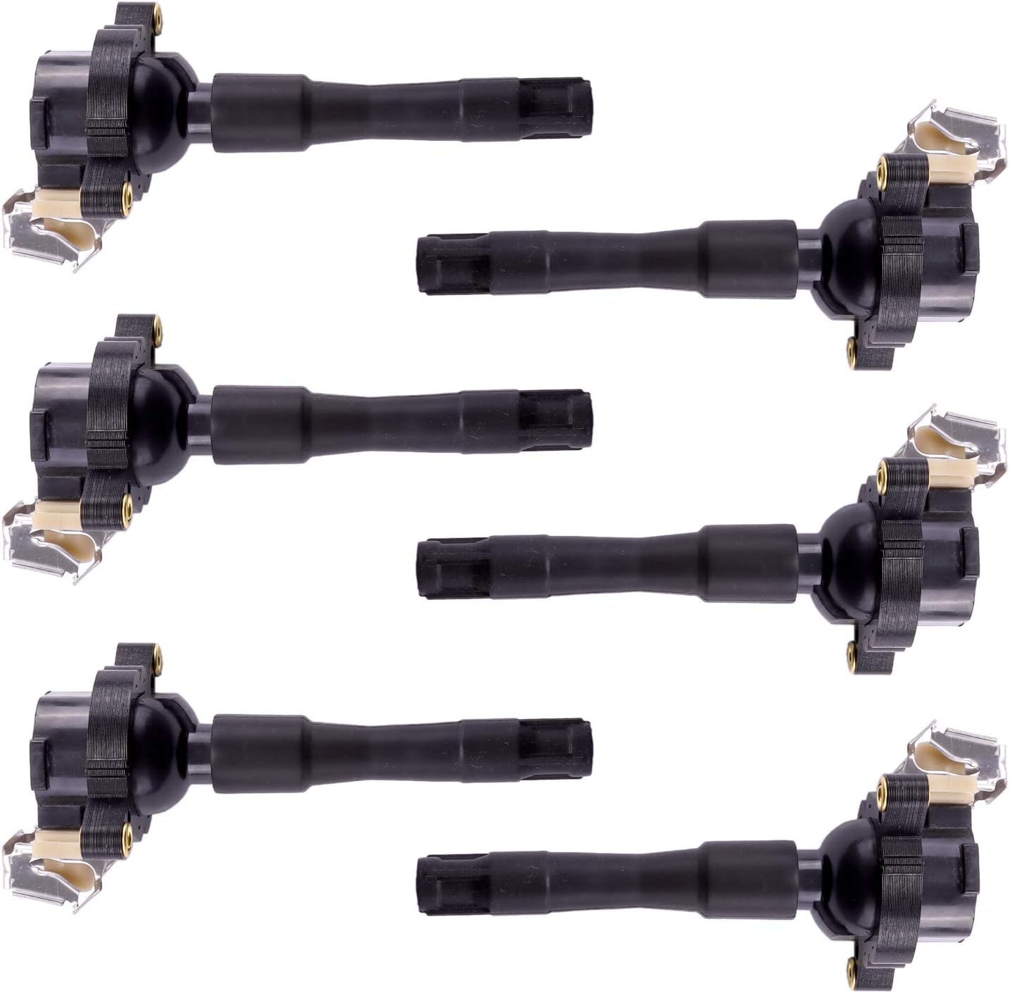 UF354 Set of 6 Ignition Coils Compatible With BMW Land Rover Bentley Rolls-Royce L4 V6 V8 V12 Compatible with C1239 UF-300 UF-354