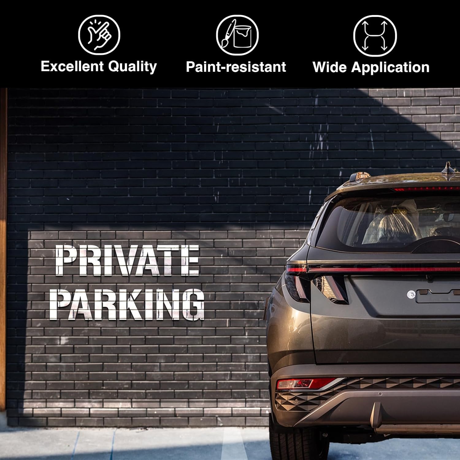 42pcs Traceable Interlocking Stencil Template Set, 12 Inch Reusable Letter Stencils for Painting, Alphabet Numbers and Symbols for Bullet Journal Canvas Rock Sign Wall Art Fabric Chalkboard