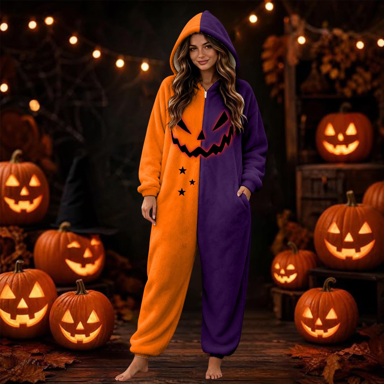 Ganzkörper Pyjama Herren Onesie Halloween Kostüm Große Größen Witzige Kostüme Lustig Faschingskostüme Damen Lustiges Witzig Cosplay Erwachsene Jumpsuit Für Ganzkörperanzug Warm Plüsch Lustige