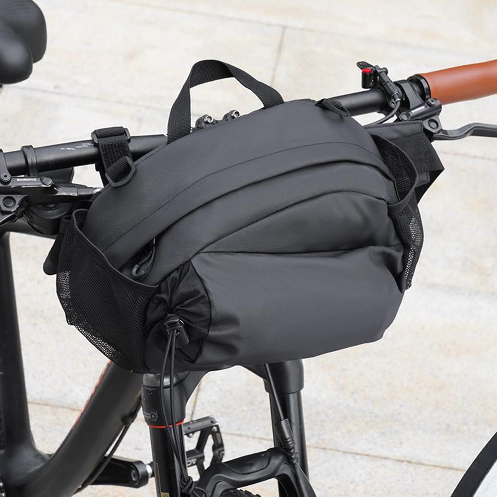 Bolsa Para Manillar De Bicicleta Bolsa Frontal con Correa para Hombro