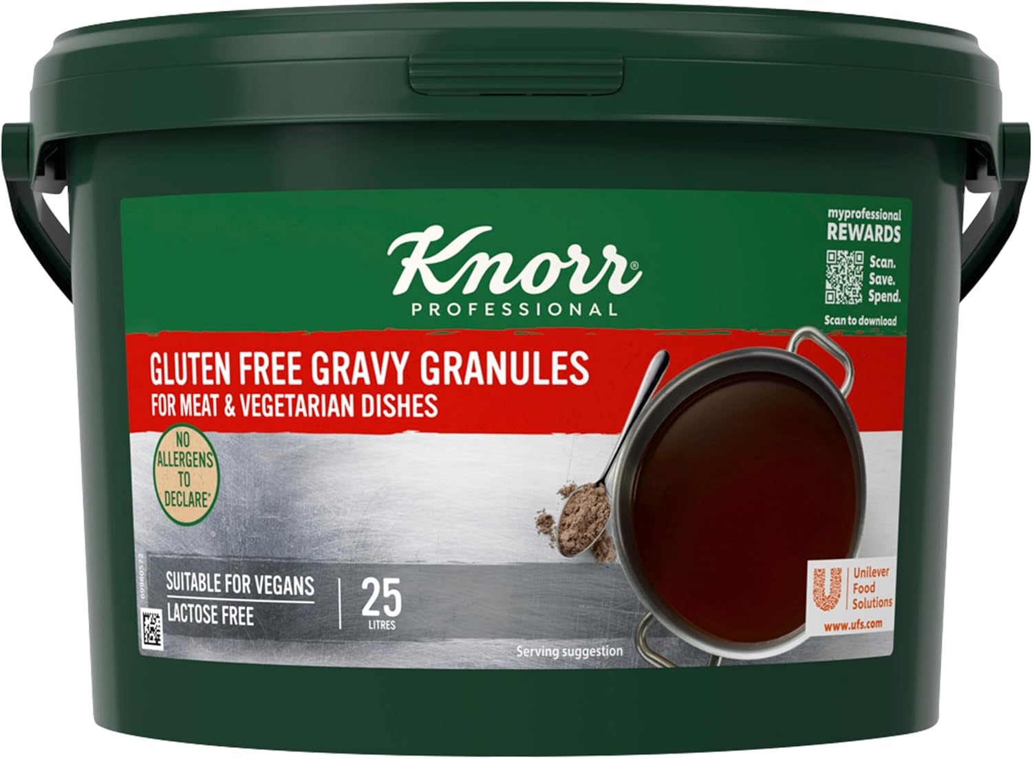 Knorr Gluten Free Gravy Granules for Meat Dishes, 25 Litres Amazon.co