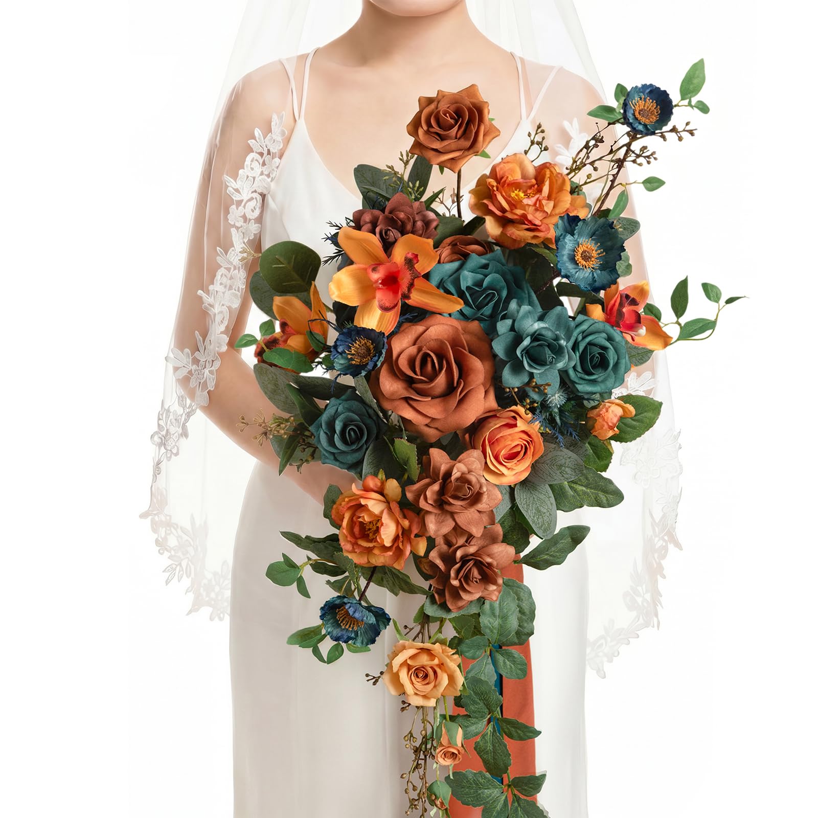 Photo 1 of Ling's moment Small Cascade Bridal Bouquet