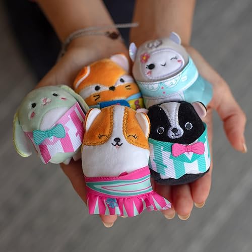Miniatura 2 de Squishmallows Squishville Series 6 – Paquete surtido de 3 – Mini peluche y accesorios – Kellytoy oficial – Los estilos pueden variar – Gran regalo