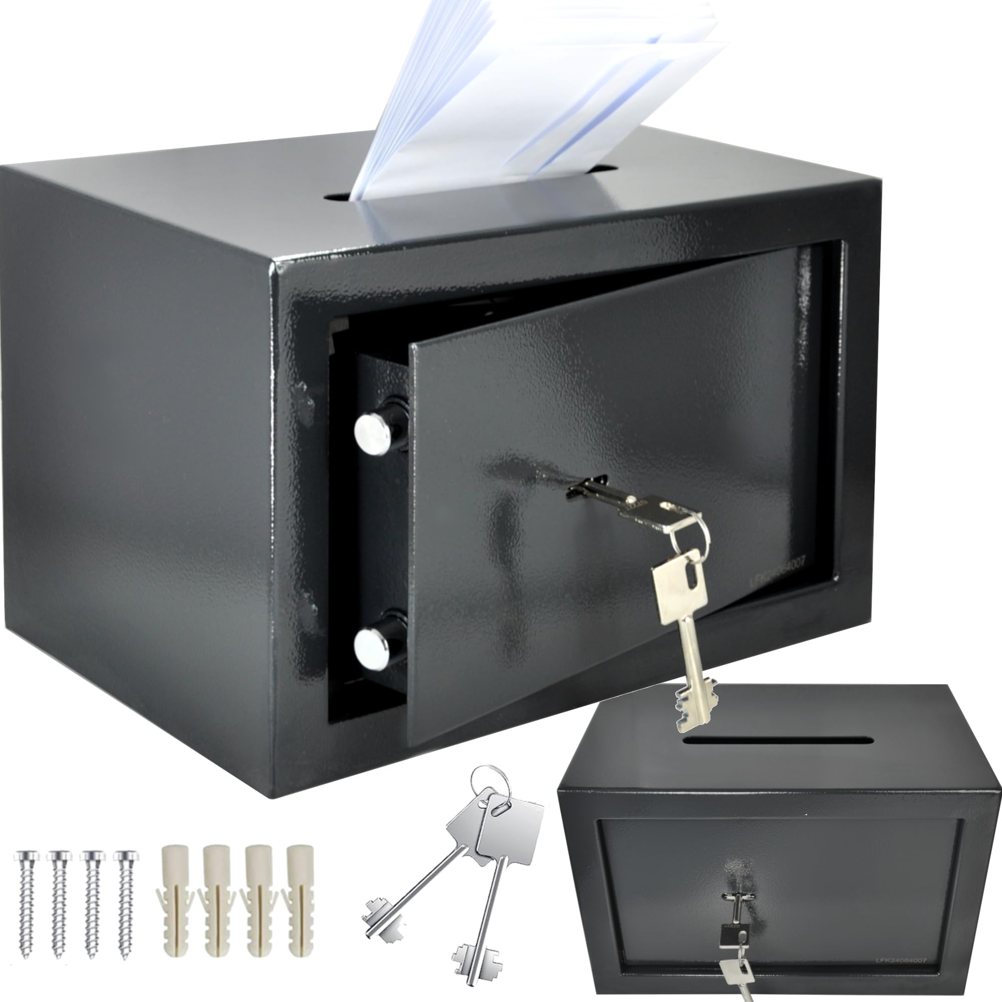 Safe Tresor RAL 7016 Caja fuerte para muebles con ranura de inserción