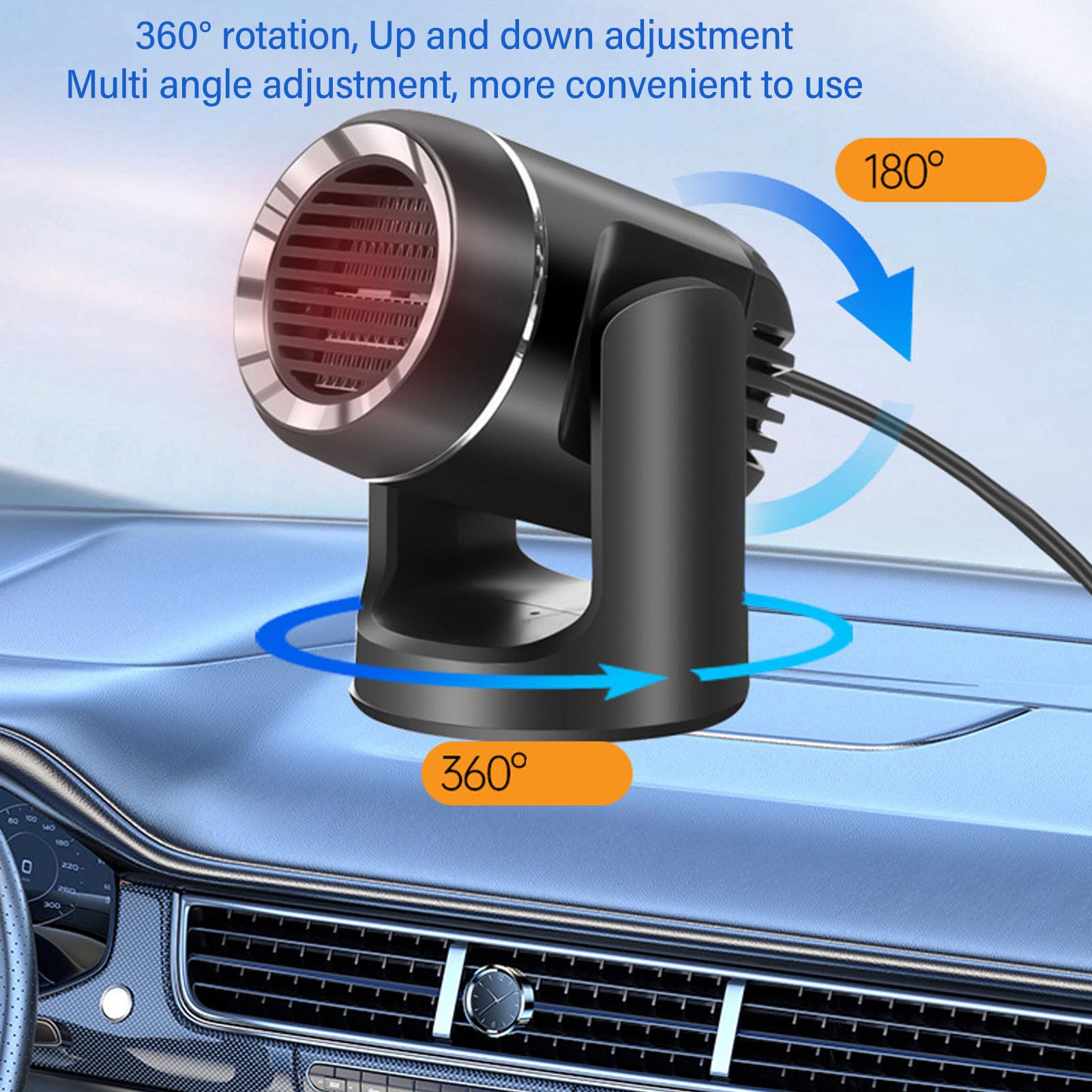 Fockety 12V Luftheizung - Tragbarer Heiz- & Kühlventilator Für Auto & Büro