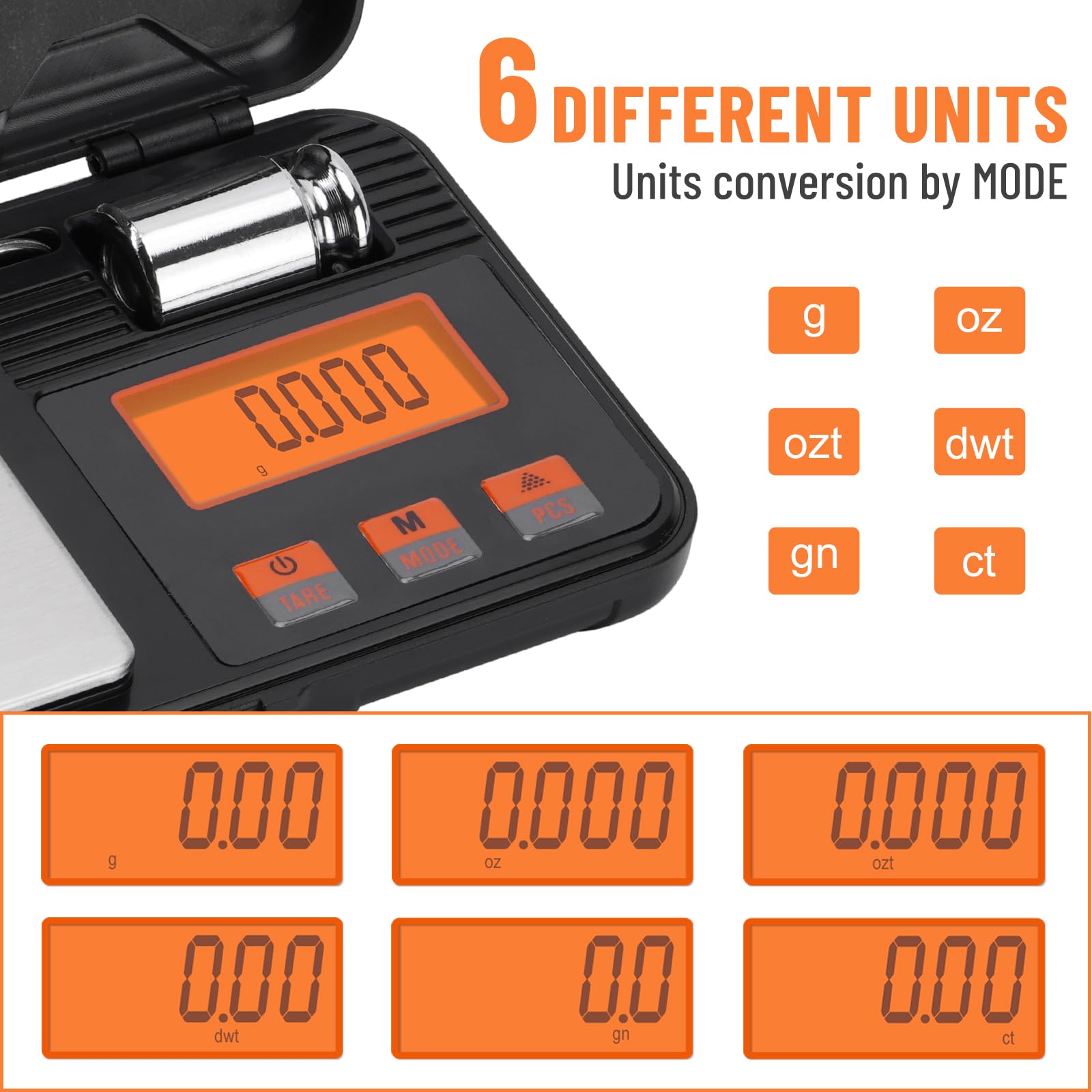 Bilancia Di Precisione Digitale 0.001g - 50g Capacit&agrave;, Con Pesi Di Calibrazione, Per Gioielli E Laboratorio