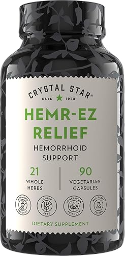 Crystal Star Hemr-Ez Relief, 90 Cápsulas Vegetarianas