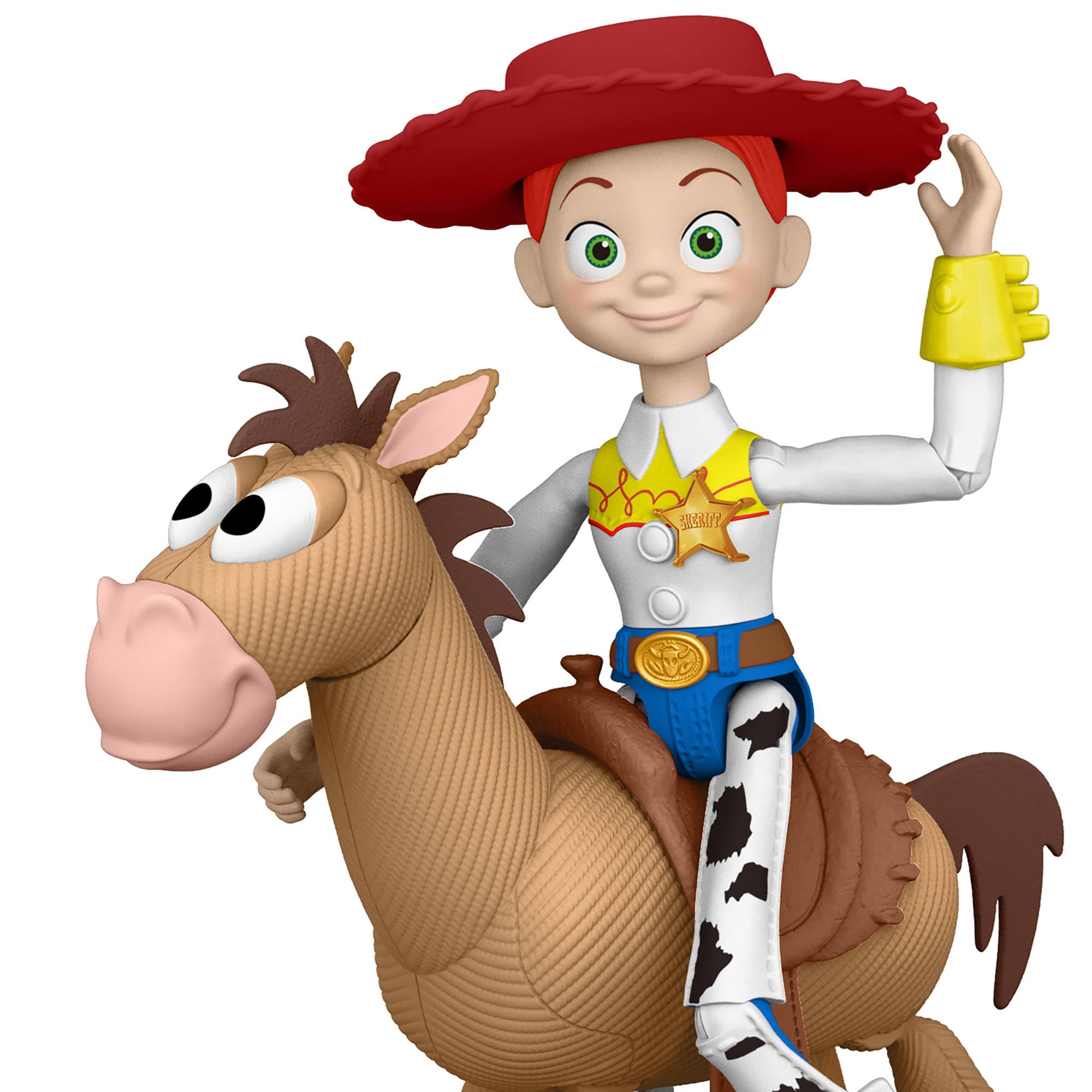 Mattel Disney Pixar Toy Story 5 Pack de 2 Figuras de acción articuladas a Escala de Juego de 17,78 cm, Jessie y Perdigón, Sombrero Vaquero extraíble, JKV21