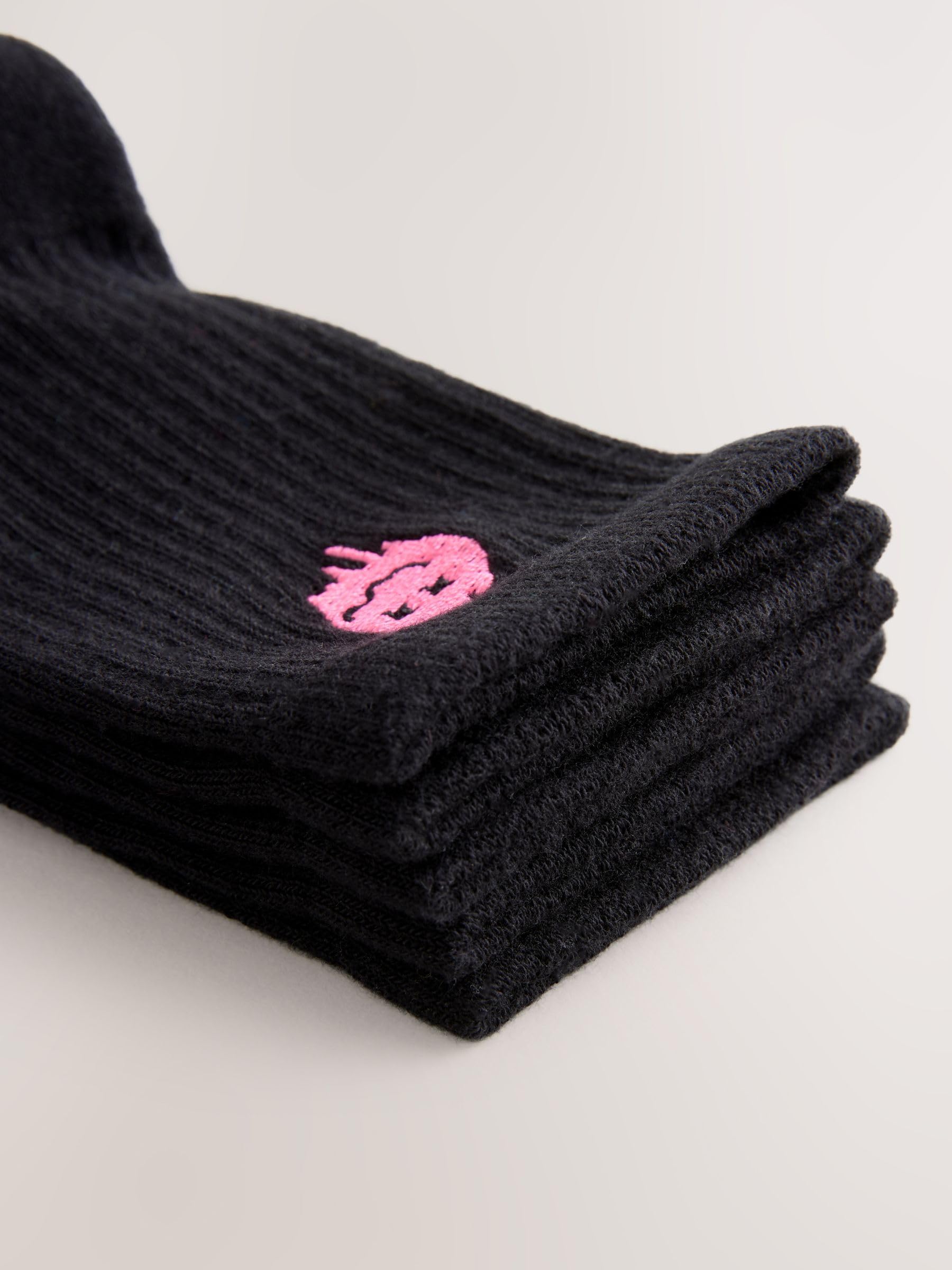 NEXT Jungen Socken mit gepolstertem Fußbett, 5er-Pack 19-40