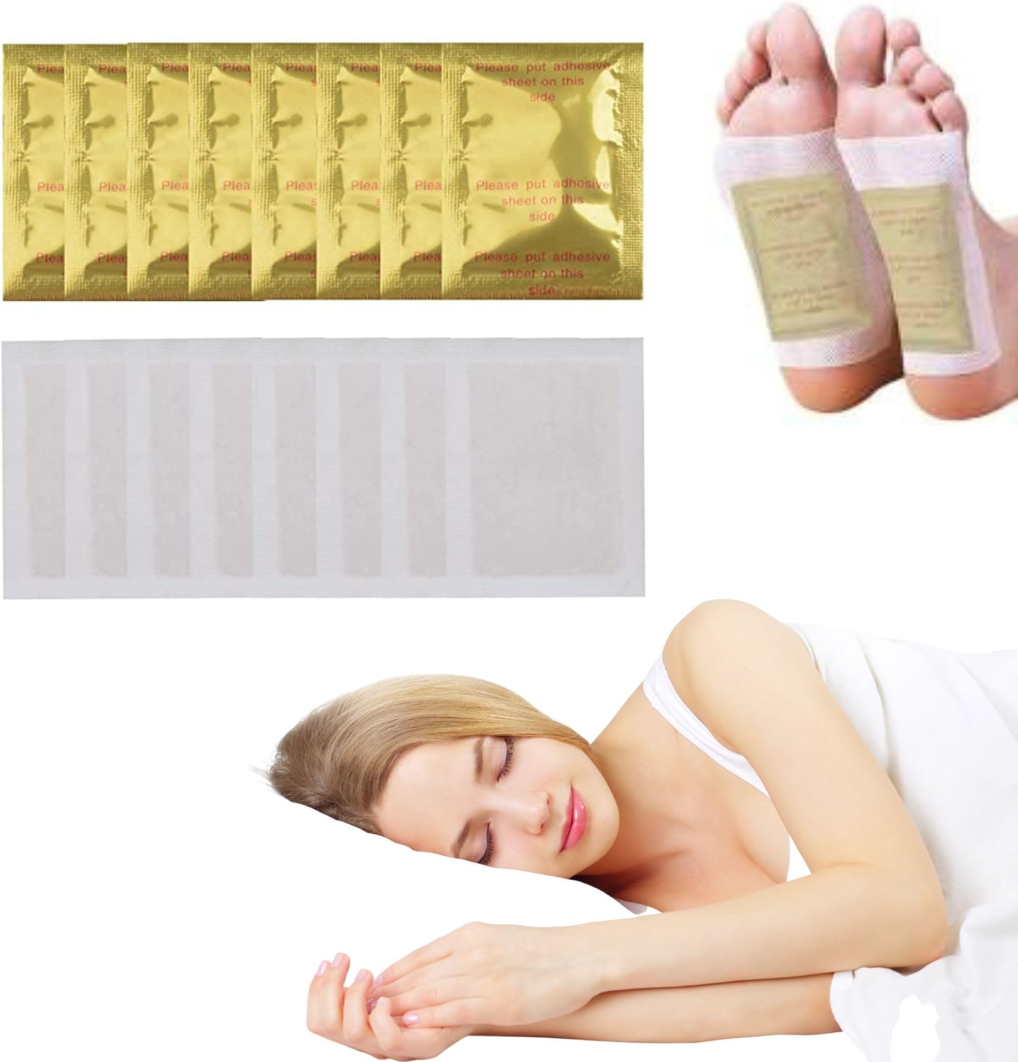 GROOTSPremium Detox Foot Patches, Toxin Remover cleansing Foot Pads, Pain Relief,Weight Loss Sleep Patch for Detoxification, For Men & Women (1 BOXES = 10 Patches) (Pack Of 2)