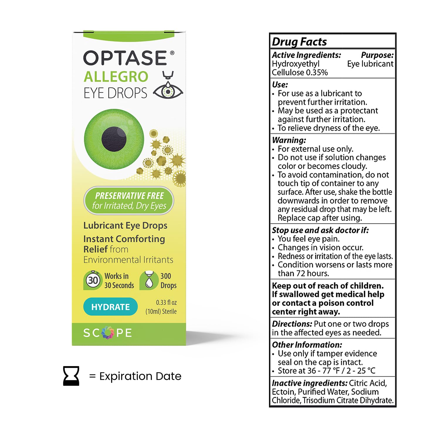 Optase® Allegro Lubricant Eye Drops, 0.33 fl oz — Amazon image 2