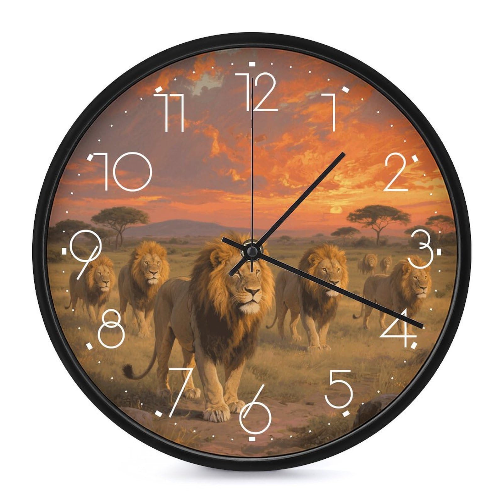 Horloge murale silencieuse 25cm sans tic-tac pour des nuits paisibles et un sommeil réparateur