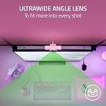 Razer Kiyo V2 Streaming Webcam: 4K 30 FPS, 1080p 60 FPS - AI Powered Auto-Framing - Built-in Microphone - Ultrawide Angle Lens - Privacy Cover - Works with OBS, Xsplit, Discord, Zoom, Teams - Pink