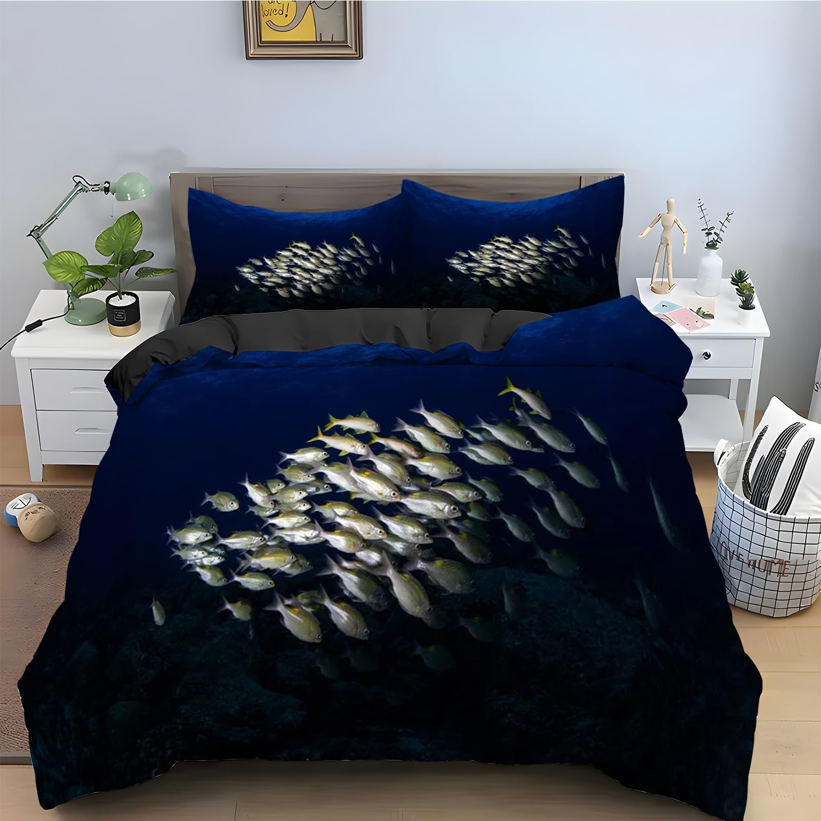 Housse de couette 200x200 fermeture éclair pour lit double sans pli