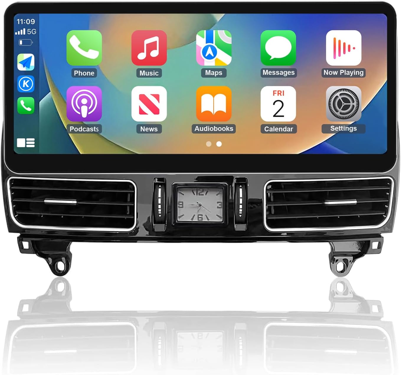 2026 Upgraded 12.3" Ultra-Narrow Touchscreen Wireless CarPlay Android Auto Receiver Compatible with Mercedes-Benz ML GL W166 X166 (2012โ2015), for NTG 4.5/4.7 System