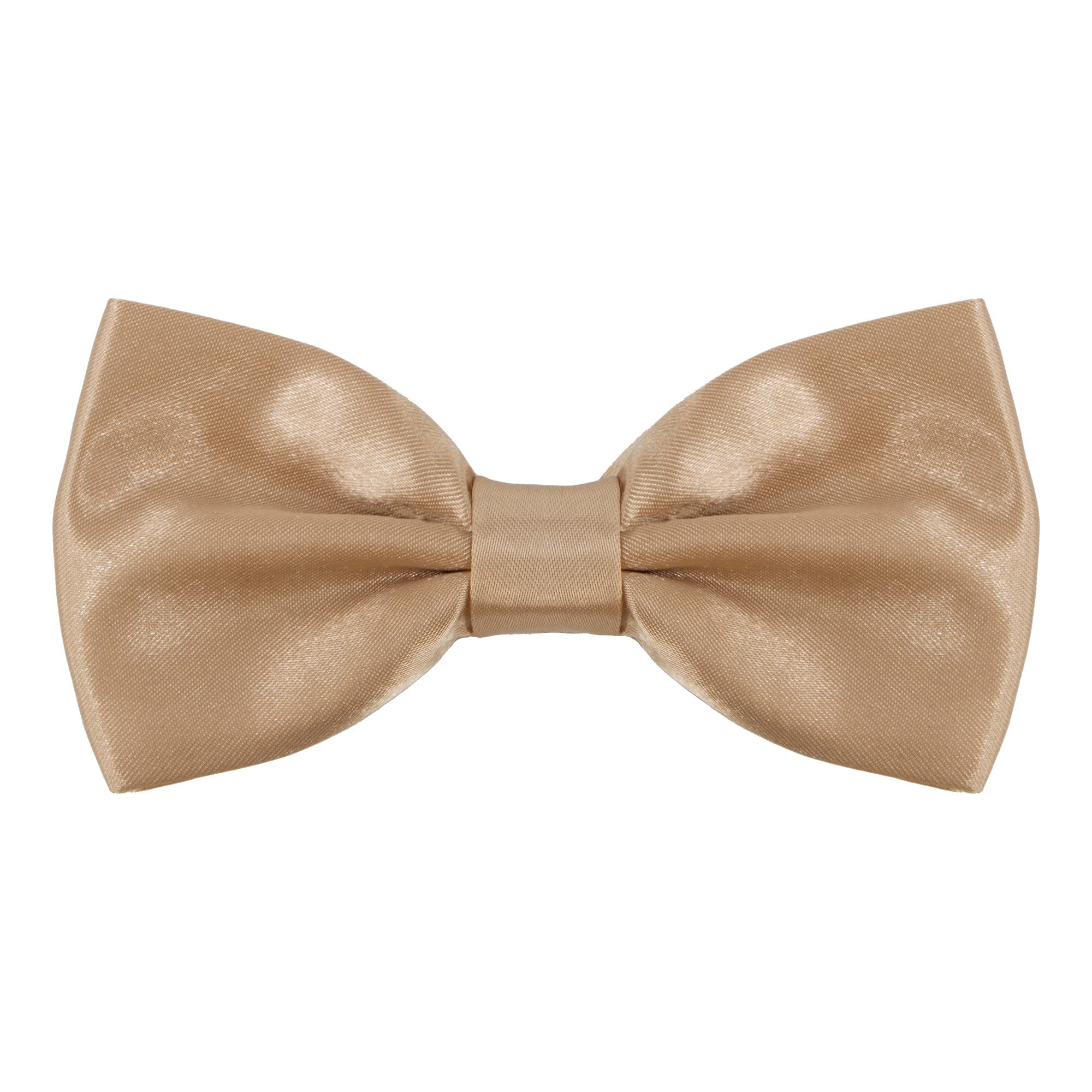 Time to Sparkle Bow Tie Mens Bowties Pre-tied Shape Clip on Bowtie Solid Men Formal Wear for kids, baby boys, toddler any age bow ties Champagne