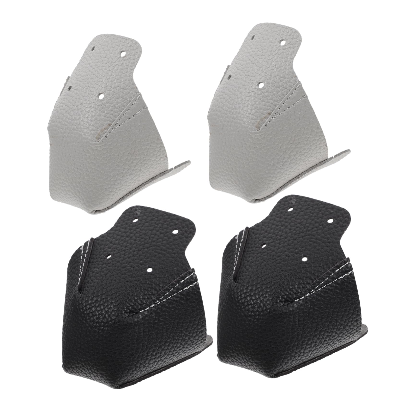 Skate-Stiefel Rollschuh-zehenkappen Zehenkappen Rollschuhe Schlittschuhe Schlittschuh-zehenstopper Skate-Pads Skaterschuhe Rollstiefel Rollen Roller Leder Black