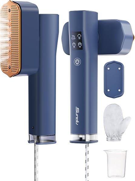 Sundu Clothes Steamer, Steamer for Clothes, Portable 2 In 1 Travel Steamer Iron,15s Fast Heat-up, 4 Modes, LED Display, 20 Minutes of Continuous Ironing Handheld Garment Steamer for Travel and Home - 1