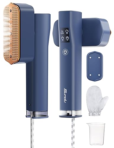 Sundu Clothes Steamer, Steamer for Clothes, Portable 2 In 1 Travel Steamer Iron,15s Fast Heat-up, 4 Modes, LED Display, 20 Minutes of Continuous Ironing Handheld Garment Steamer for Travel and Home
