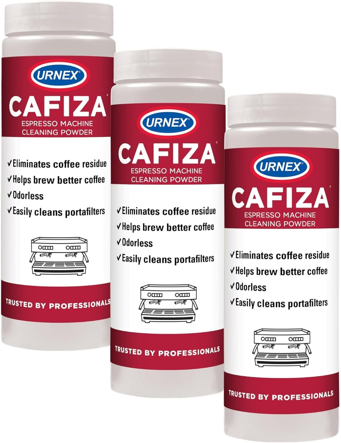 Urnex Cafiza Espresso Machine Cleaning Powder 566g (3 Pack)
