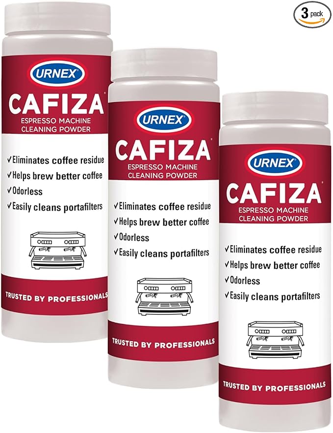 Urnex Cafiza Professional Espresso Machine Cleaning Powder 566 Grams - 3 Pack