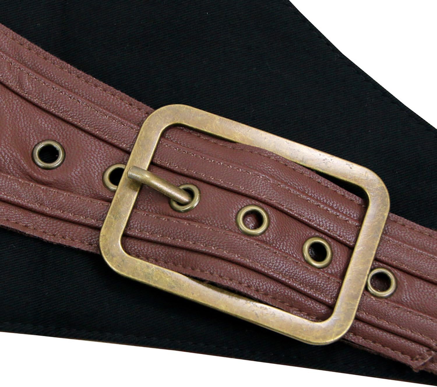 Charmian Women's Steampunk Gothic Heavy Strong Steel Boned Corset with Zipper - Image 6