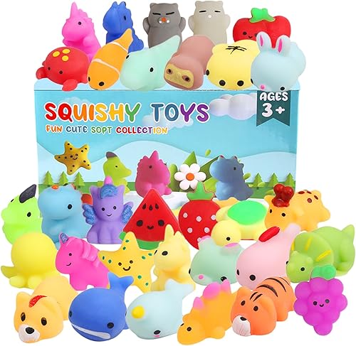 Miniatura 8 de 32 juguetes esponjosos Mochi de Pascua para aliviar el estrés para niños y niñas pequeños rellenos de cesta de Pascua, rellenos de huevos, regalos