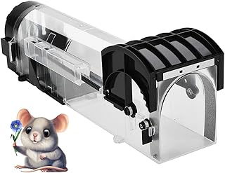 Old Tjikko Humane Mouse Trap,Rat and Mice Trap,Mouse Traps That Work,Mouse Trap Catch and Release for Indoor/Outdoor,Reusable Rodent Trap No Kill,Safe for People and Pet (1 pack)