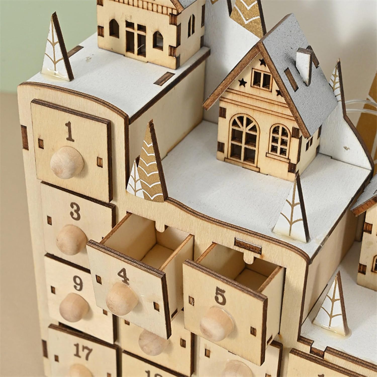 Christmas Countdowns Calendar Light Up Christmas Countdowns Calendar With 24 Surprise Drawers Advents Calendar