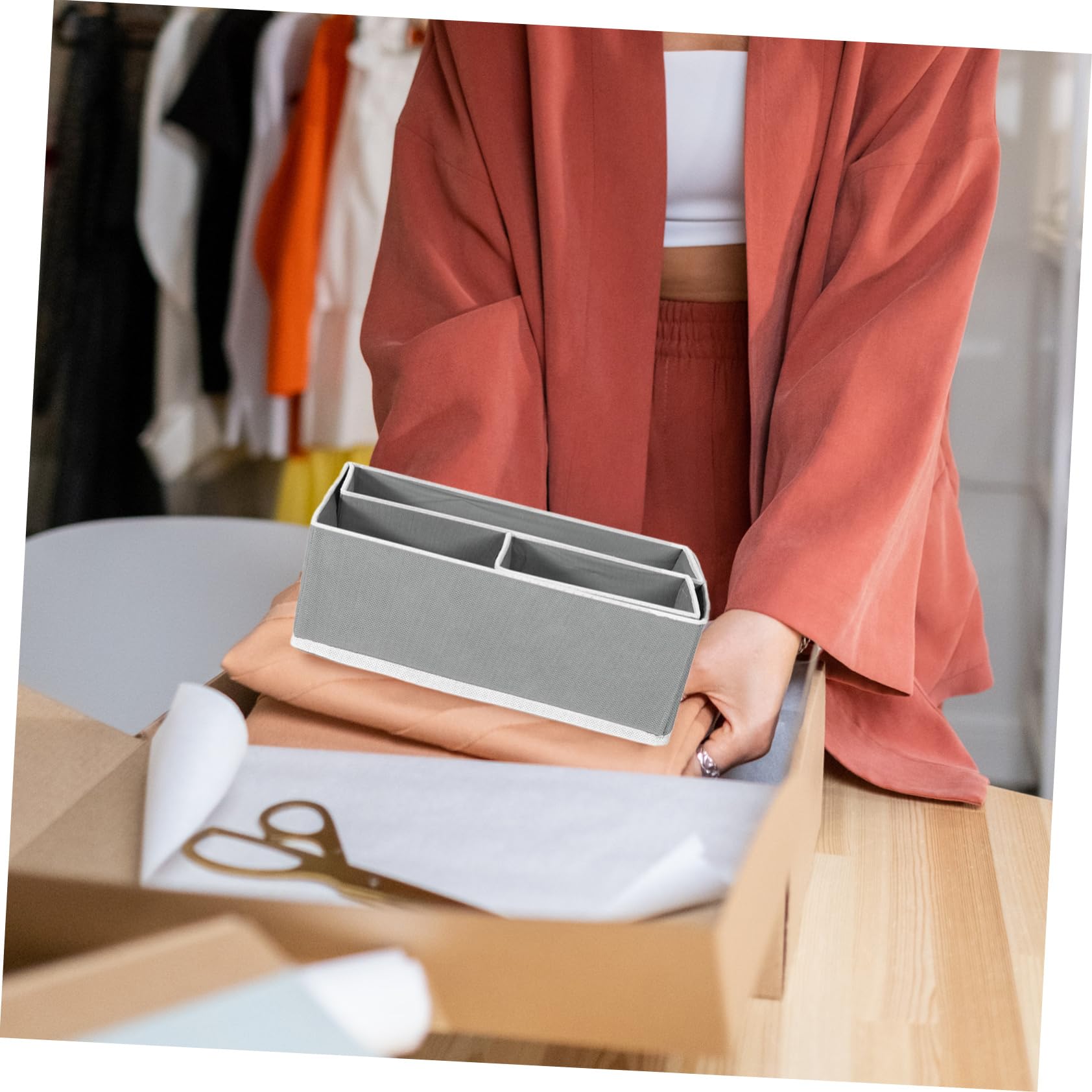 6stücke Teiliges Faltbare Schubladenorganizer Für Unterwäsche Bhs Leggings Platzsparende Aufbewahrungslösung Für Schränke Und Kommoden