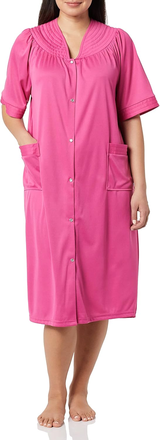 AmeriMark Women Calf-Length Snap Front Duster Philippines Ubuy