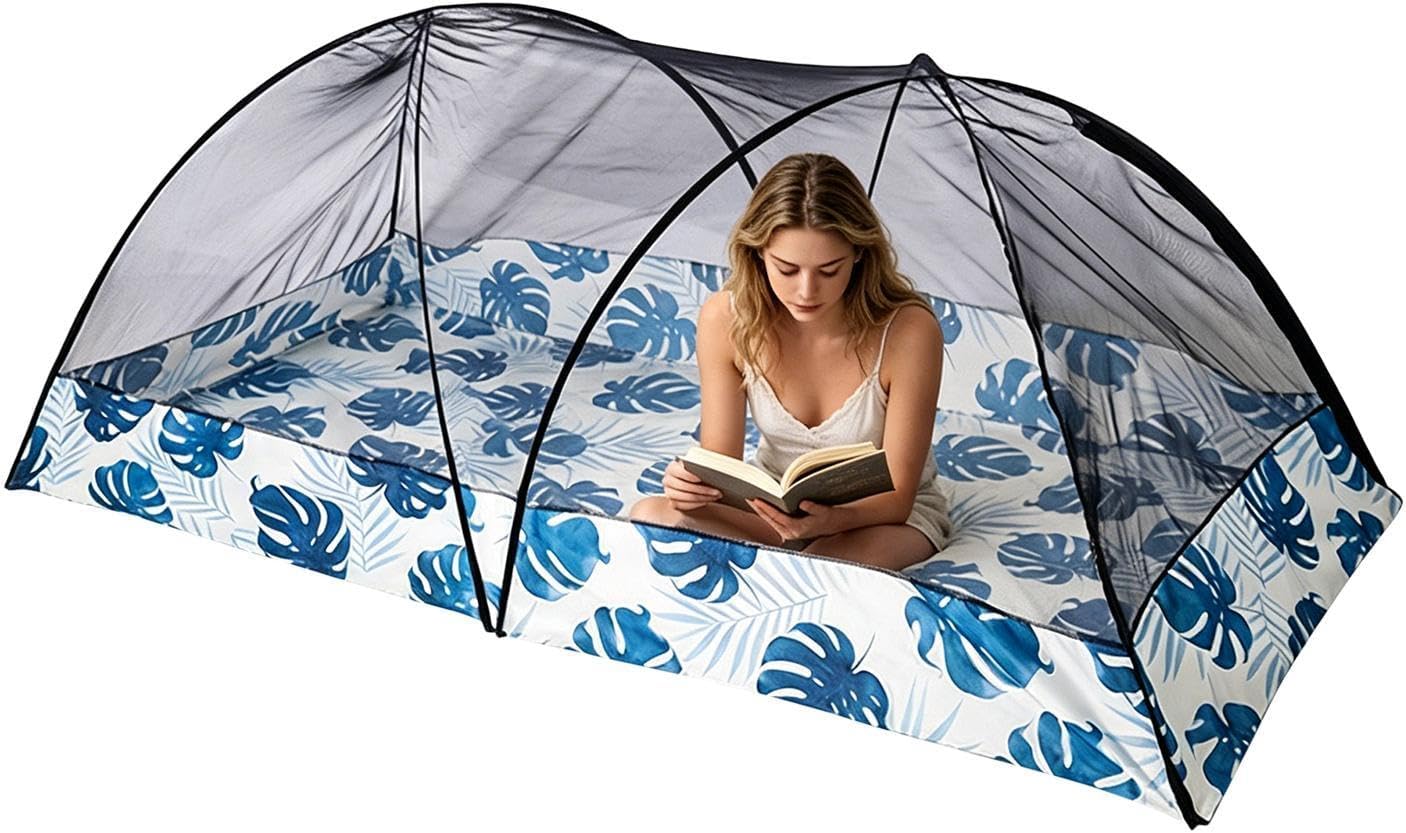 Sleeping Net,Foldable Fly Protection Netting Barrier,Bed Sleep Mesh Net | for Adults Family Sleeping Outdoor Tent Backpacking Travel Bedroom Dormitory Patio