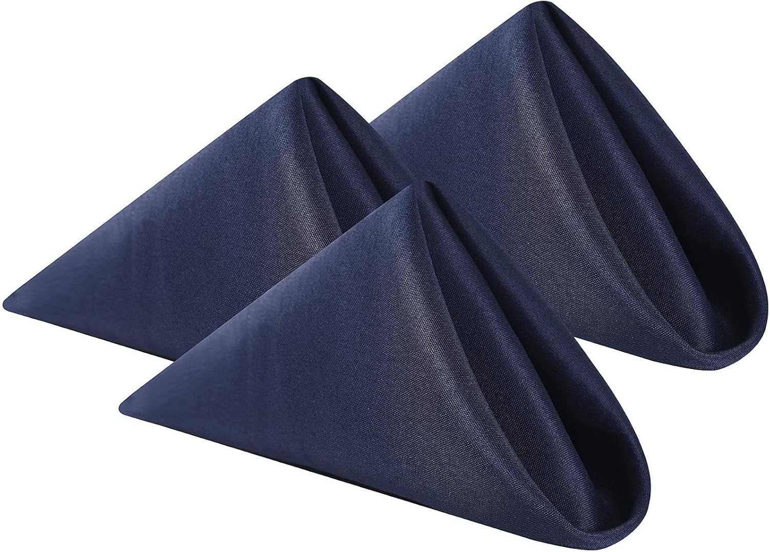 Cloth Napkins 20x20 inch Washable Polyester Dinner Napkins Soft Table Napkins for Wedding Party Dining Banquet(Navy,50PCS)