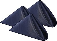 Vista 30 de Servilletas de tela de 17 x 17 pulgadas, lavables de poliéster, servilletas de mesa suaves para bodas, fiestas, cenas, banquetes