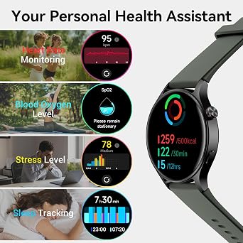 Fitpolo AR-01 Smartwatches (Black and Gray)