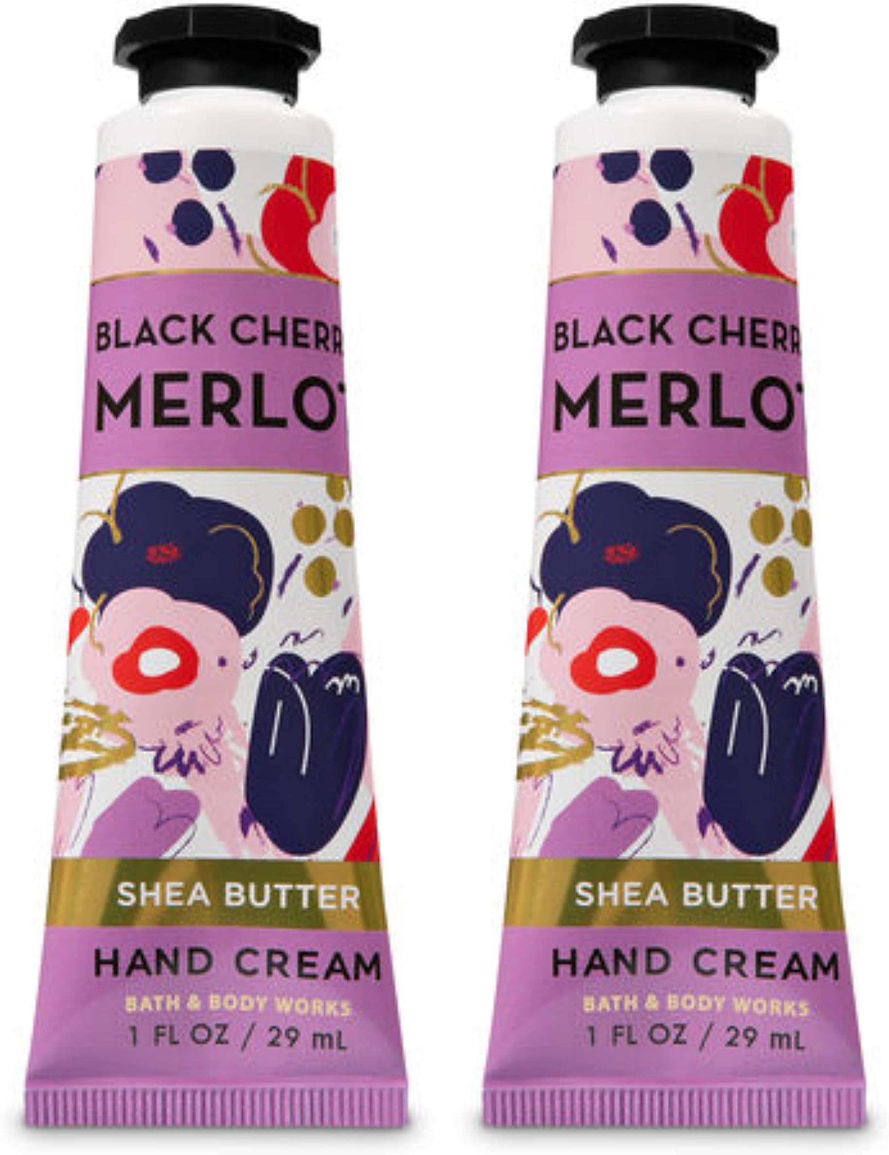 Bath And Body Works 2 Pack Shea Butter Hand Cream Black Cherry Merlot