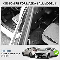 Vista 2 de Alfombrillas originales para todos los modelos Mazda 3 2019-2025 – Forros de suelo de TPE de ajuste personalizado – Tapetes de automóvil para todo