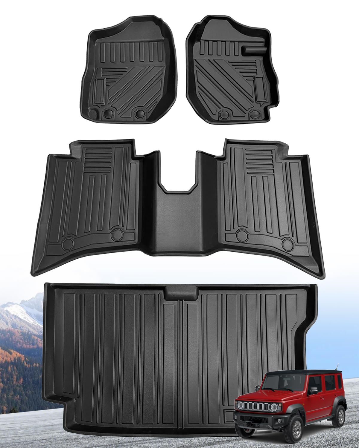 Amazon | Hawjog ジムニー ノマド MT (JC74W) 2024+ 専用 3D フロア